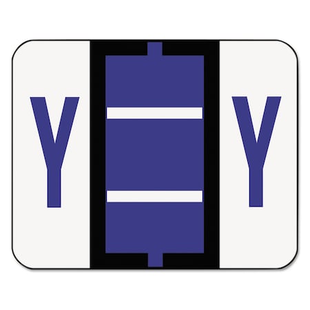 Smead Label, Alphabetic, Color-Coded, Letter Y, Violet, 500/Roll 67095